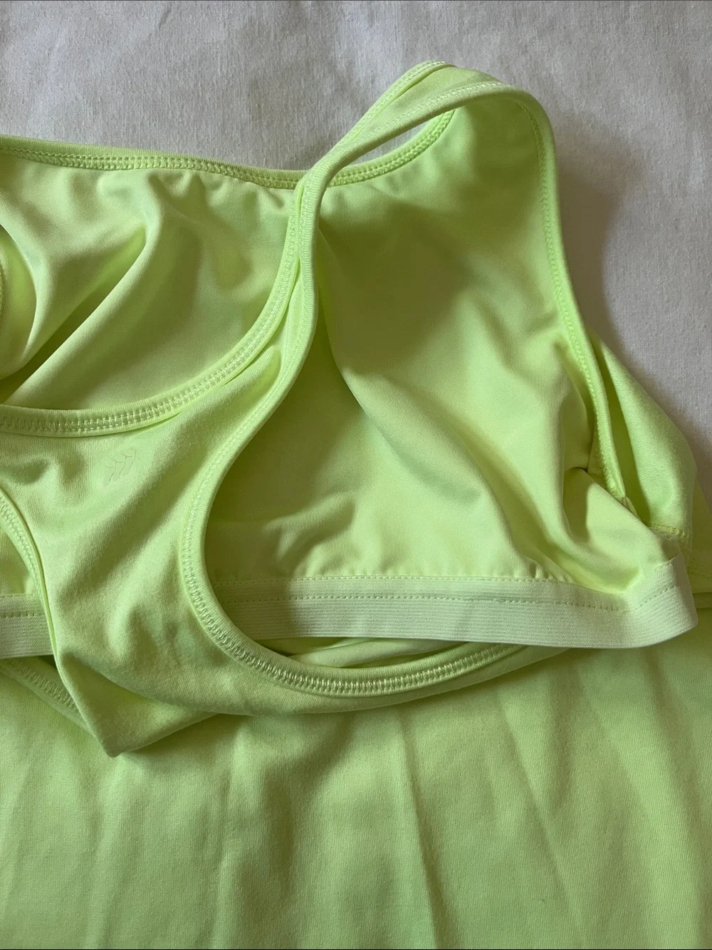All in Motion Racerback Tank Top & Elastic Waist Shorts, Size Large (10/12)